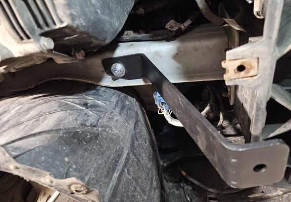 Steel sump guard for Kia Sportage