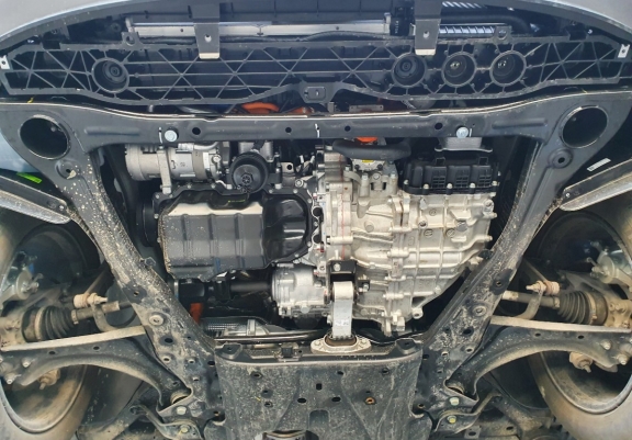 Steel sump guard for Kia Sportage