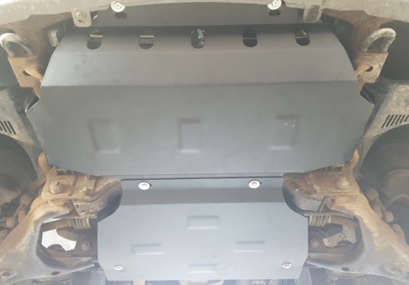 Steel sump guard for the protection of the engine and the radiator for Kia Sorento