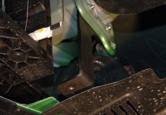 Steel sump guard for Mazda 2