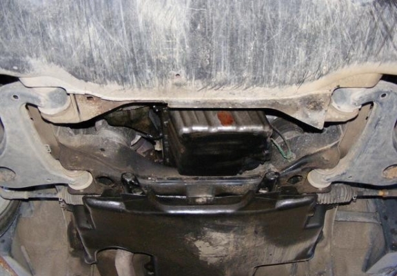 Steel sump guard for Mercedes E-Classe W210