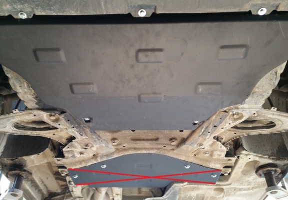 Steel sump guard for Mercedes Viano W447, 4x2, 1.6 D