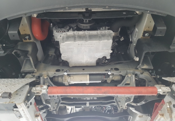 Aluminum sump guard for Mercedes Sprinter - RWD