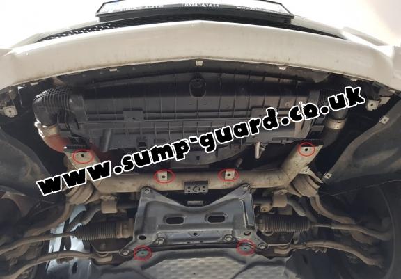 Steel sump guard for Mercedes E-Classe W212