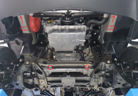 Steel sump guard for Mercedes Sprinter 907  4x4