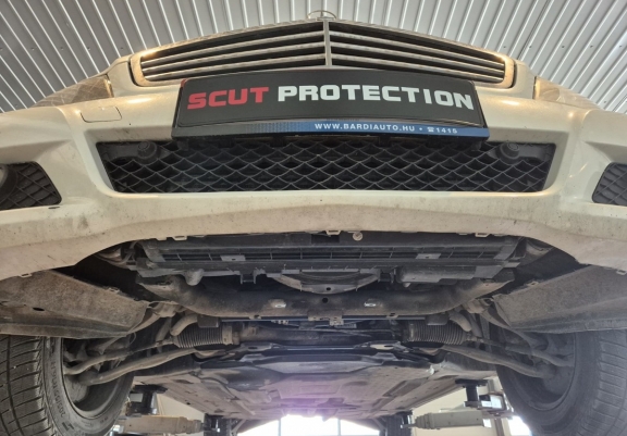 Steel sump guard for Mercedes C-Class W204