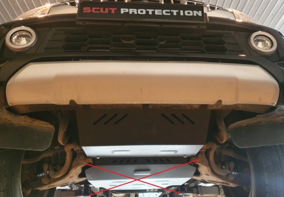 Steel radiator guard for Fiat Fullback