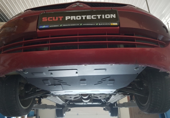 Steel sump guard for the protection of the engine and the gearbox for Smart ForFour petrol