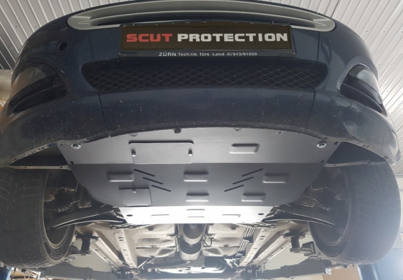 Steel sump guard for the protection of the engine and the gearbox for Smart ForFour petrol