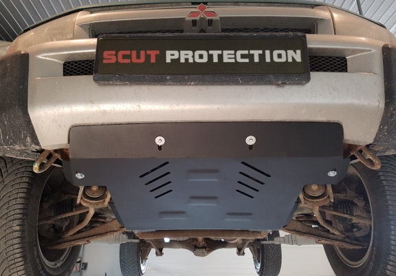 Steel sump guard for Mitsubishi Shogun Pinin