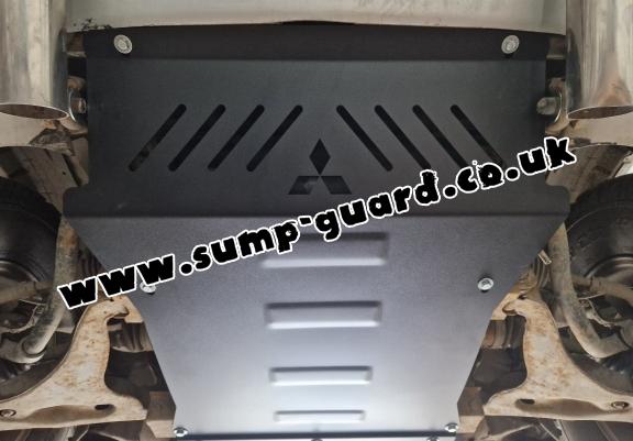 Steel sump guard for the protection of the engine and the radiator for Mitsubishi Shogun 3 (V60, V70) Vers. 2.0