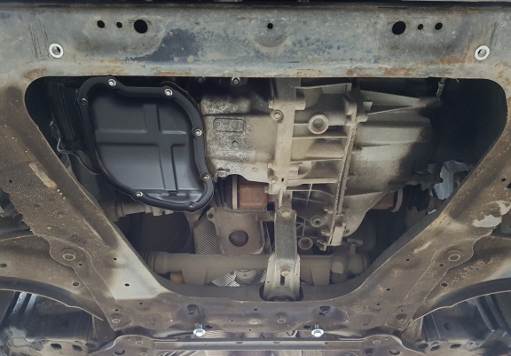 Steel sump guard for Nissan Juke