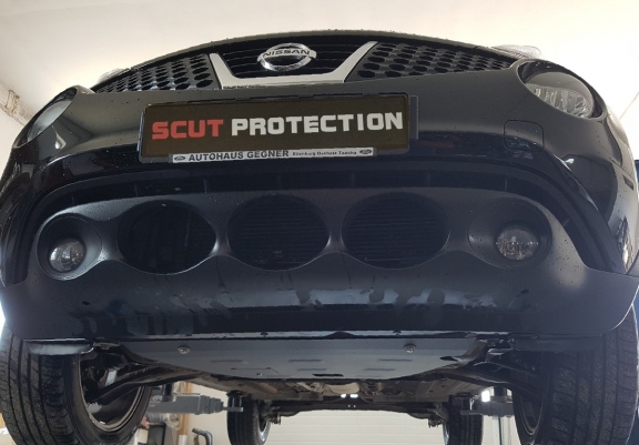 Steel sump guard for Nissan Juke