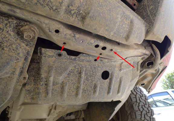 Steel sump guard for Nissan X-Trail T30