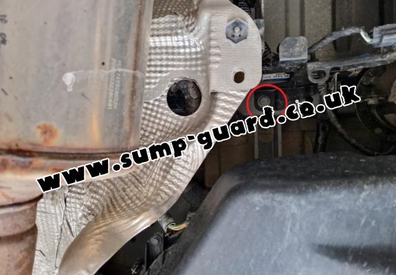 Steel catalytic converter guard/cat lock for Nissan NV400