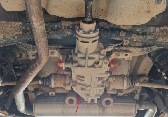 Steel differential guard for Fiat Panda 4x4