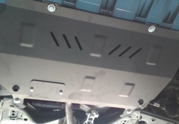 Steel sump guard for Vauxhall Corsa E