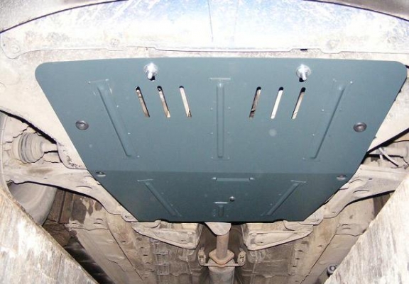 Steel sump guard for Vauxhall Vectra B