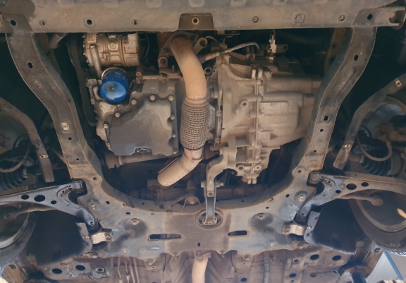 Steel sump guard for Vauxhall Astra K