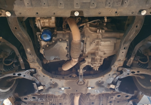 Steel sump guard for Vauxhall Astra K