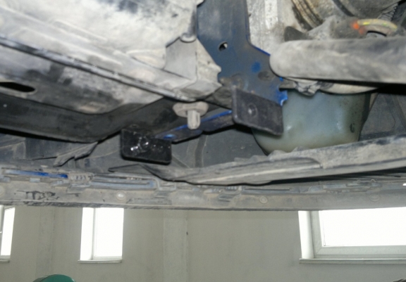 Steel sump guard for Peugeot 307