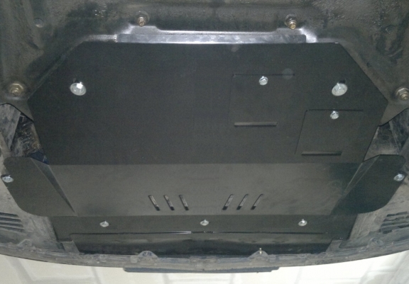 Steel sump guard for Peugeot 307