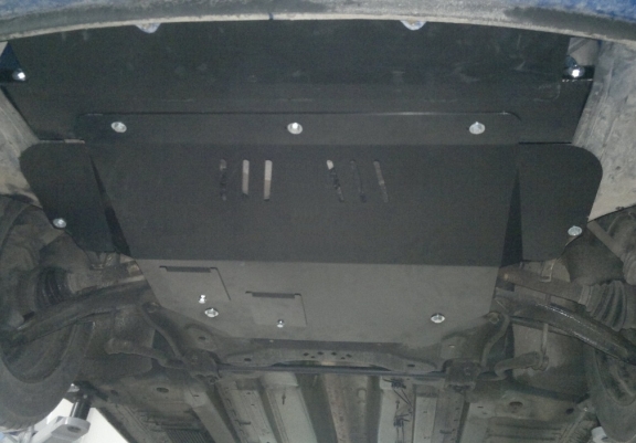 Steel sump guard for Peugeot 307