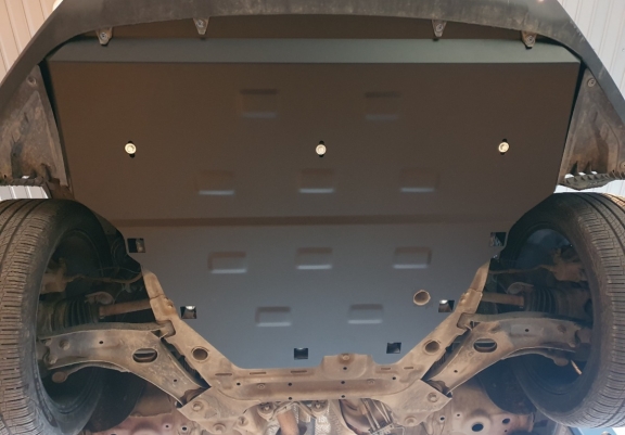 Steel sump guard for SsangYong Tivoli