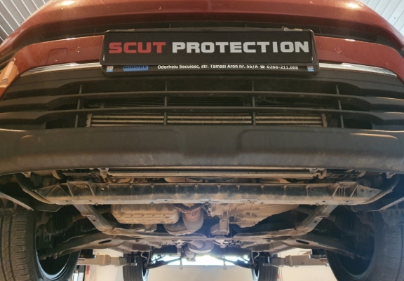 Steel sump guard for SsangYong Tivoli