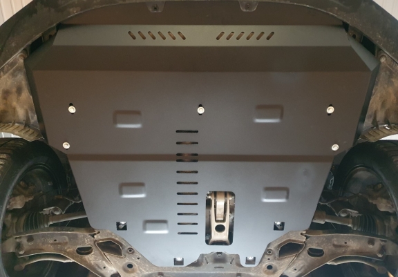 Steel sump guard for SsangYong Korando