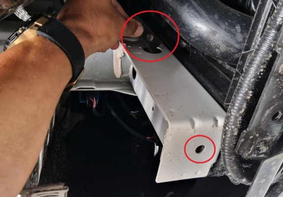 Steel sump guard for Ssangyong Torres