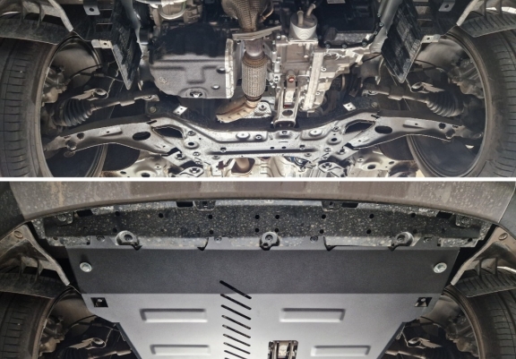 Steel sump guard for Ssangyong Torres