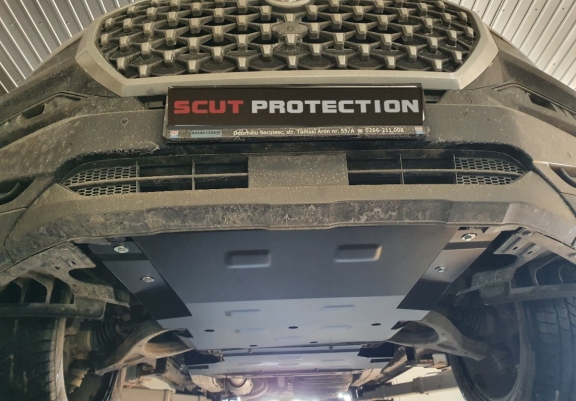 Steel sump guard for SsangYong Rexton
