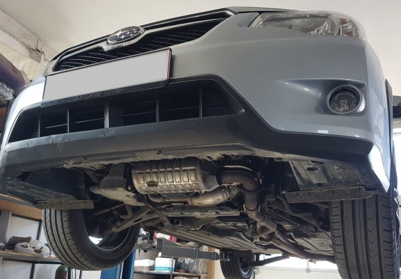 Steel sump guard for Subaru Forester 4