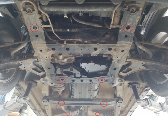 Steel sump guard for Suzuki Grand Vitara 2