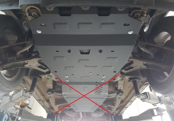 Steel sump guard for Suzuki Grand Vitara 2
