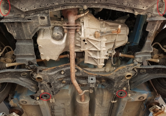 Steel sump guard for Suzuki Celerio