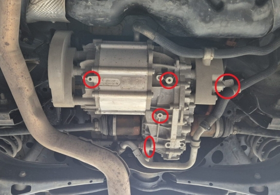 Steel differential guard for Baic Beijing BJ30