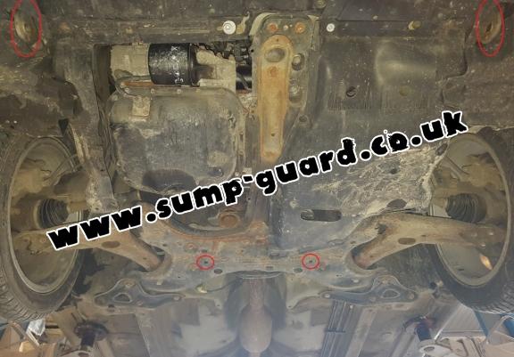 Steel sump guard for Toyota Avensis