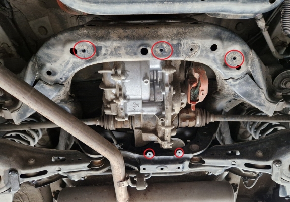 Steel differential guard for Toyota RAV 4 Hybrid