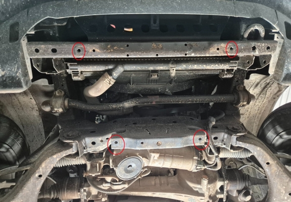 Steel radiator guard for Isuzu D-Max