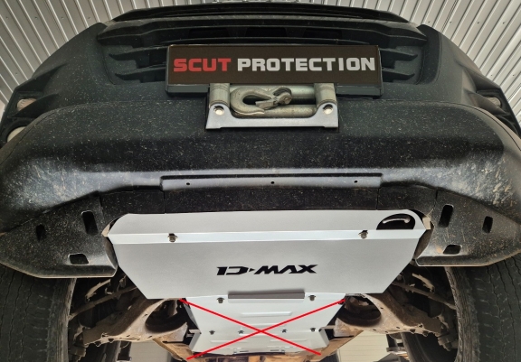 Steel radiator guard for Isuzu D-Max