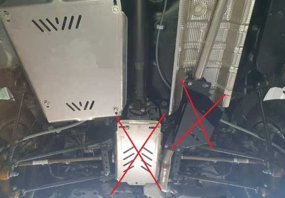 Aluminum fuel tank guard  for Dacia Duster