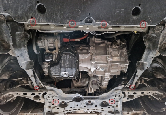 Steel sump guard for Toyota Corolla Cross