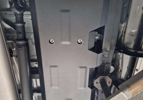 Steel fuel tank guard for Jac T8