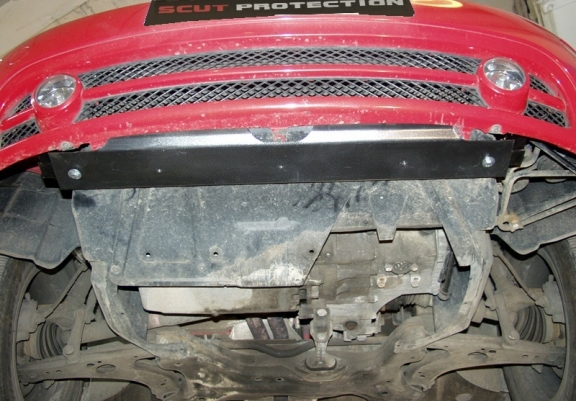 Steel sump guard for Volkswagen New Beetle