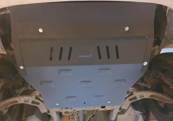 Galvanized steel sump guard for Volkswagen Transporter T6.1