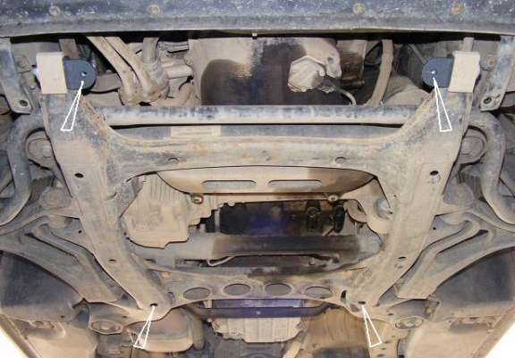 Steel sump guard for Volkswagen Touareg 7L