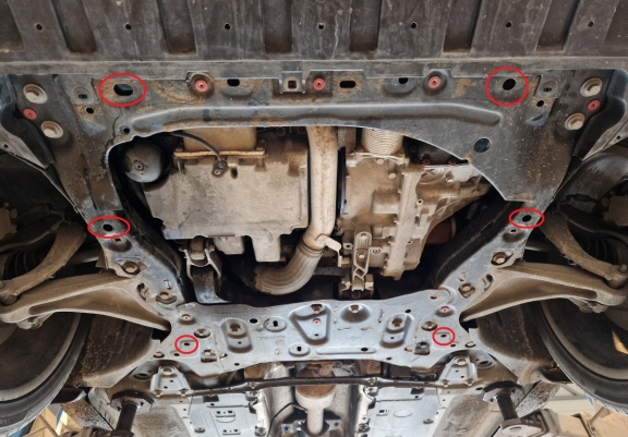 Steel sump guard for Volvo XC90