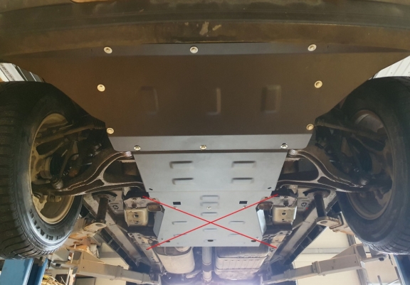 Steel sump guard for Jeep Grand Cherokee